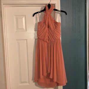 Blush bridesmaids dress